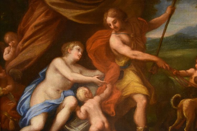 Giuseppe Bartolomeo Chiari (Rome 1654–1727), Venus With Adonis And Cupid