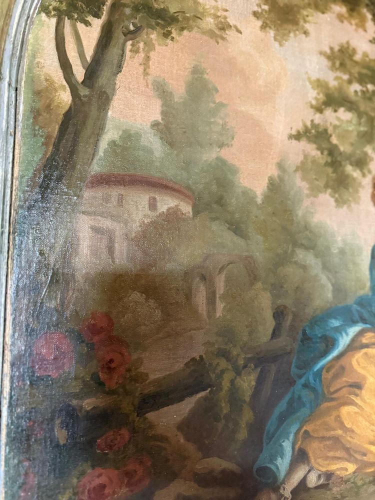 Peinture de boiseries ou de trumeaux datant du 19e siècle belle peinture 