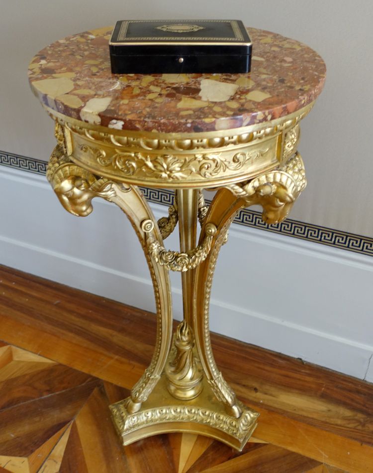 Scatola per giochi di carte in intarsio di Boulle, legno annerito e ottone, periodo Napoleone III