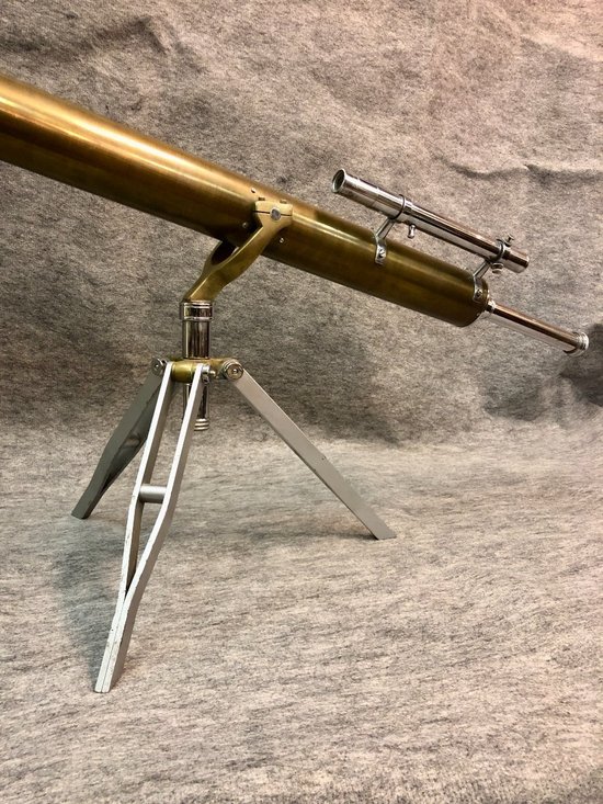 Lunette astronomique laiton, XXe siècle