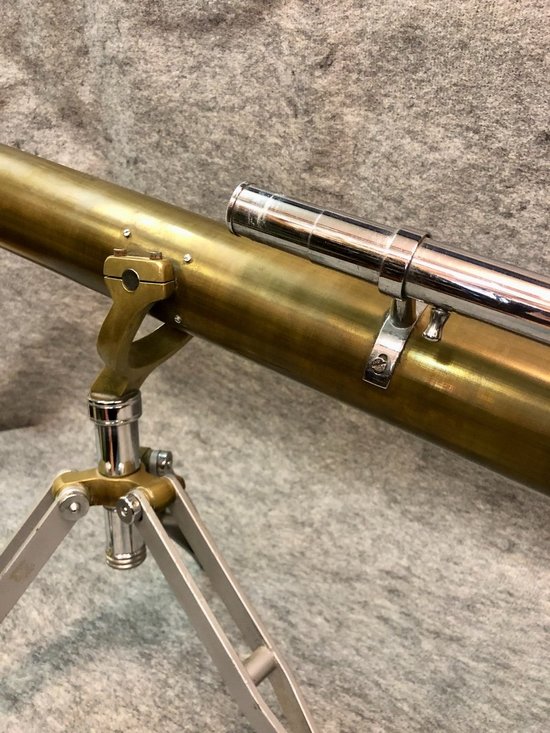 Lunette astronomique laiton, XXe siècle