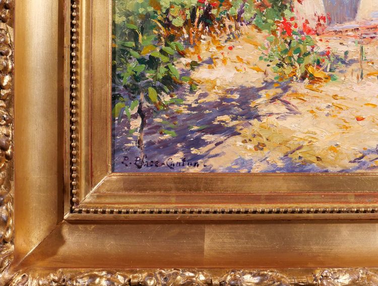 Paul PLACE-CANTON 1862-1908 Tolone, paesaggio da La Seyne-sur-mer, Var, dipinto, Salon 1907
