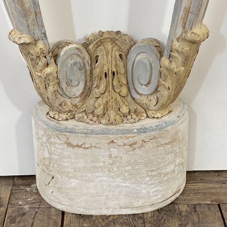 Console demie lune Louis XVI