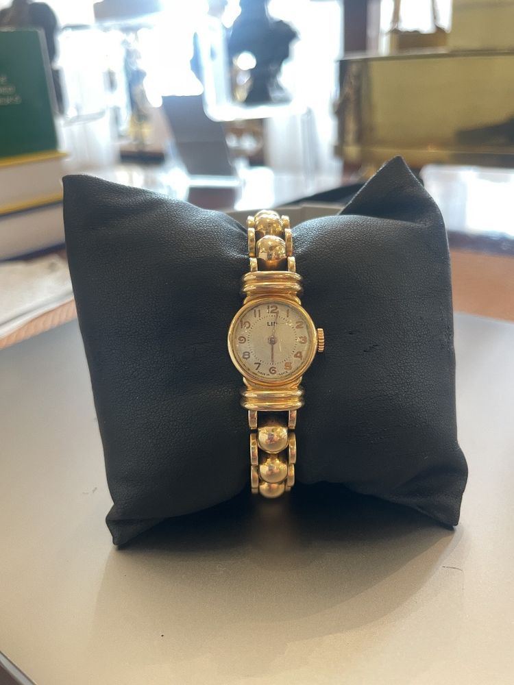 Armbanduhr aus 18 Karat Gold, Art Deco-Zeit