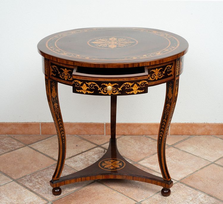 Antique Lombardy coffee table, early 20th century.