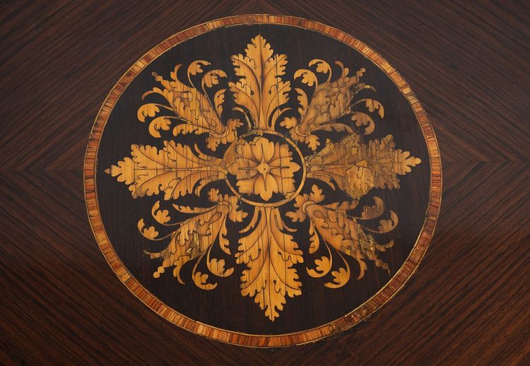 Antique Lombardy coffee table, early 20th century.