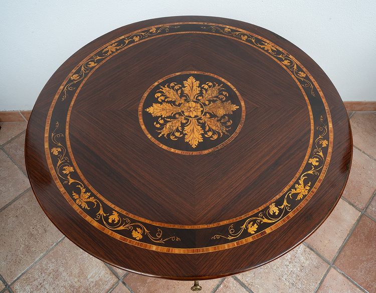 Antique Lombardy coffee table, early 20th century.
