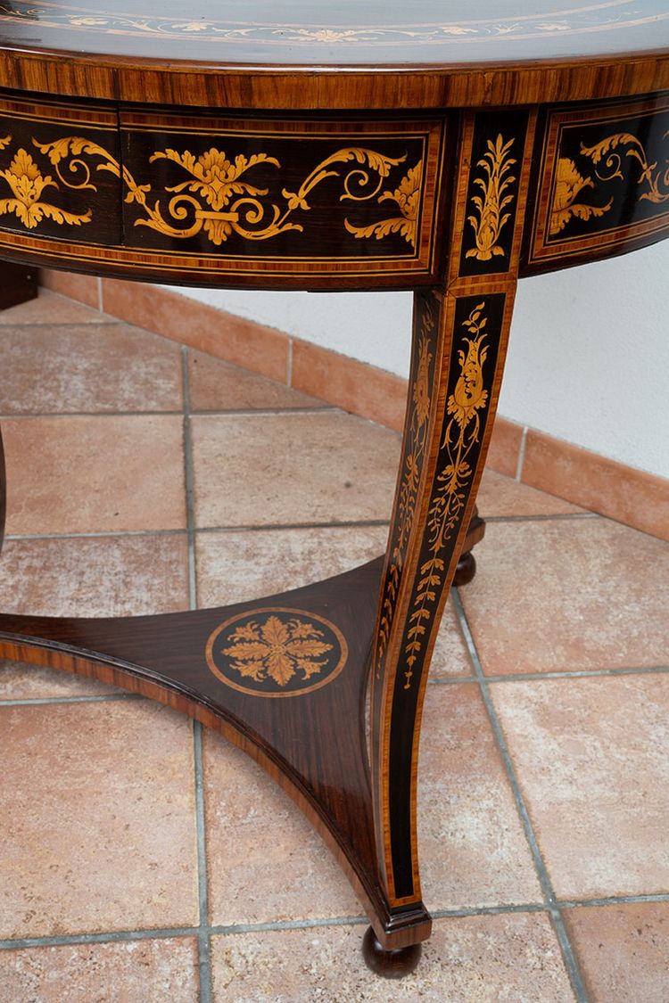 Antique Lombardy coffee table, early 20th century.