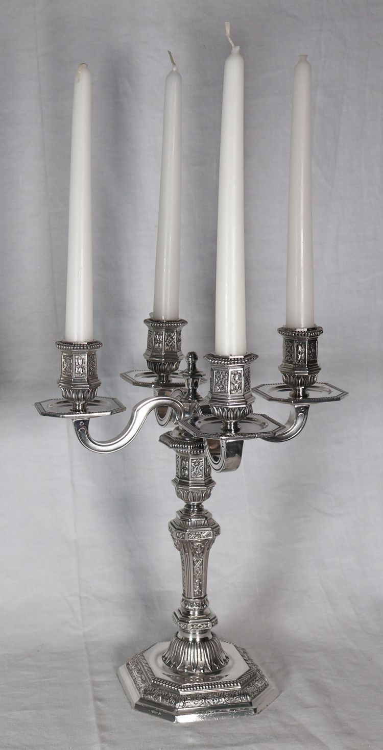 Pair of Christofle Dupérier candelabras 20th century