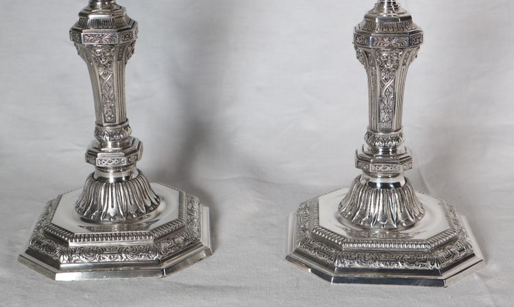 Pair of Christofle Dupérier candelabras 20th century