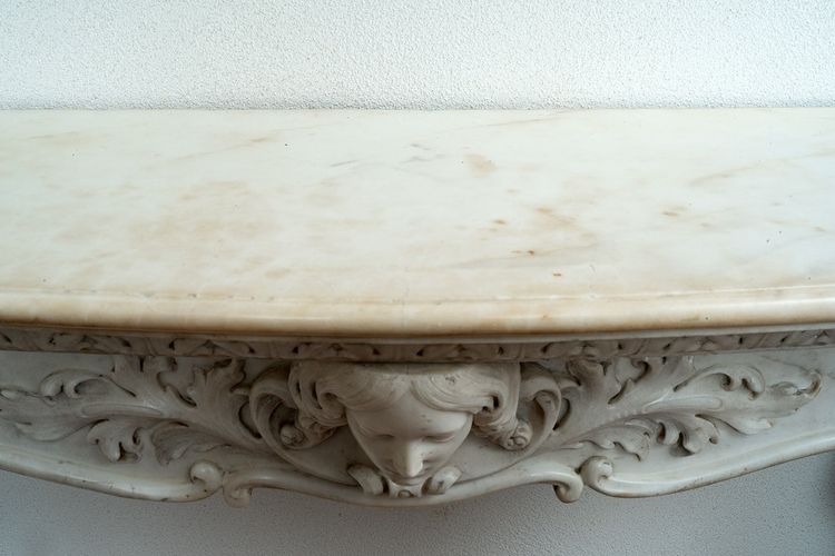 Antiker Kamin Louis XV Neapel Anfang 18.