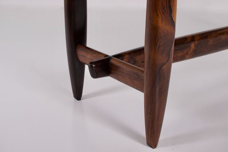 Sergio Rodriguez-style console table in exotic wood.