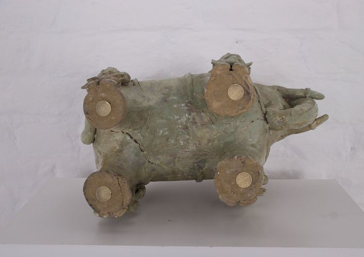 Elefante con guerrieri in celadon, Siam