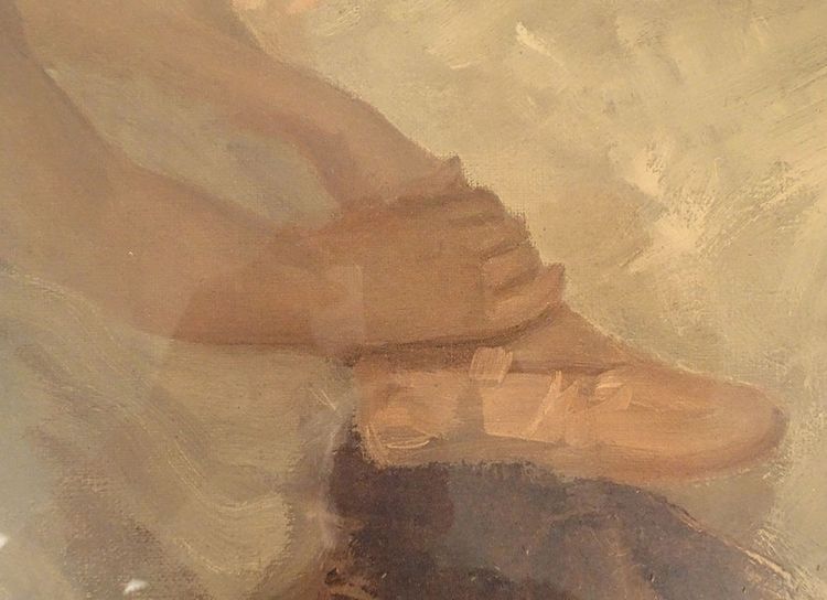 HSP painting John Strevens ballerinas young dancers ballet girls XXth century