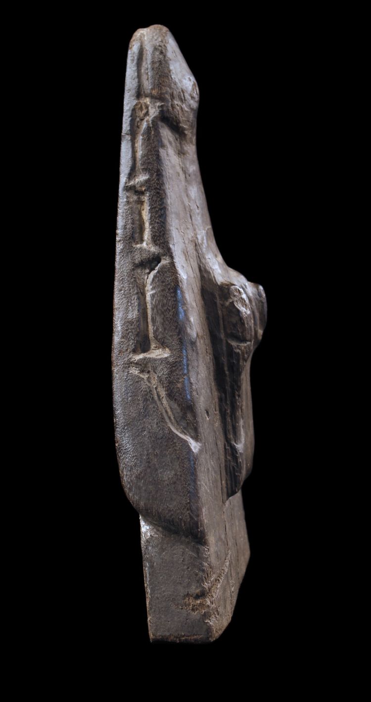 Proue de pirogue, art océanien, art tribal, Papouasie Nouvelle Guinée, Océanie, 28 cm
