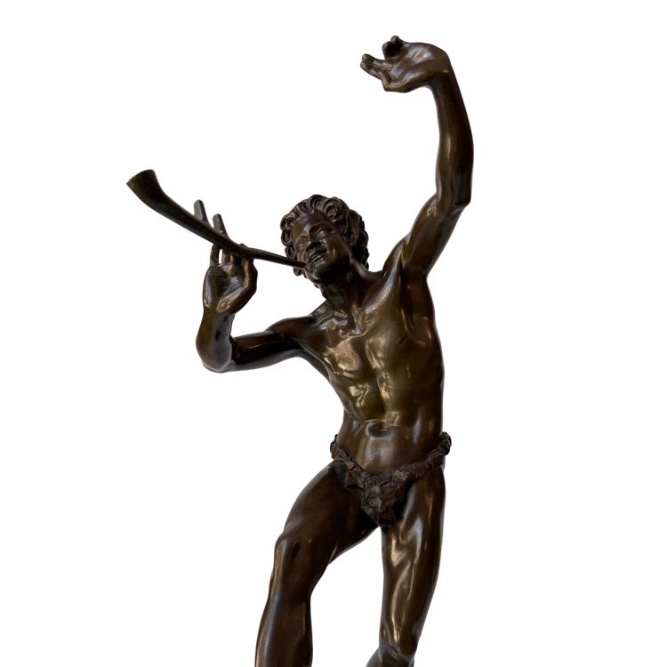 Sculpture en bronze "Faune Dansant", Eugène Louis Lequesne - Susse Frères H51