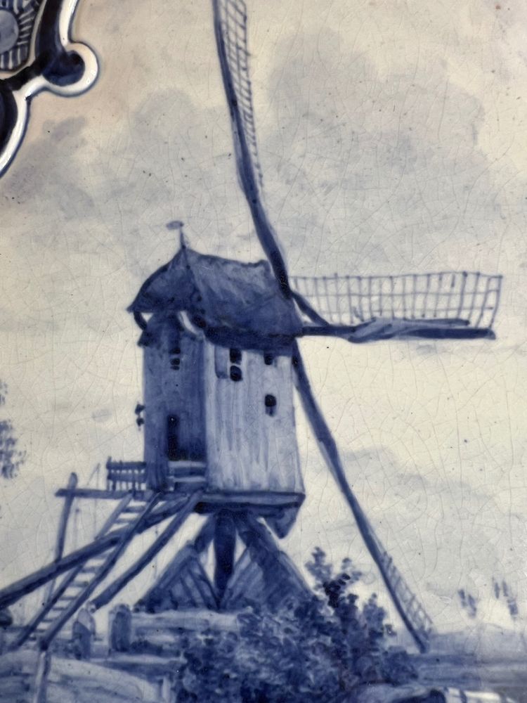 Paire de Plaques Murales en Faïence de Delft – Joost Thooft & Labouchère – Signée Frans Höppé  19eme