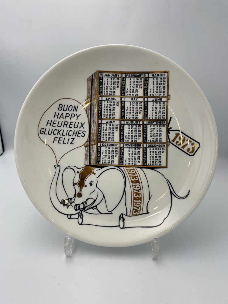 Suite of eleven plates from the Calendario series by Piero FORNASETTI