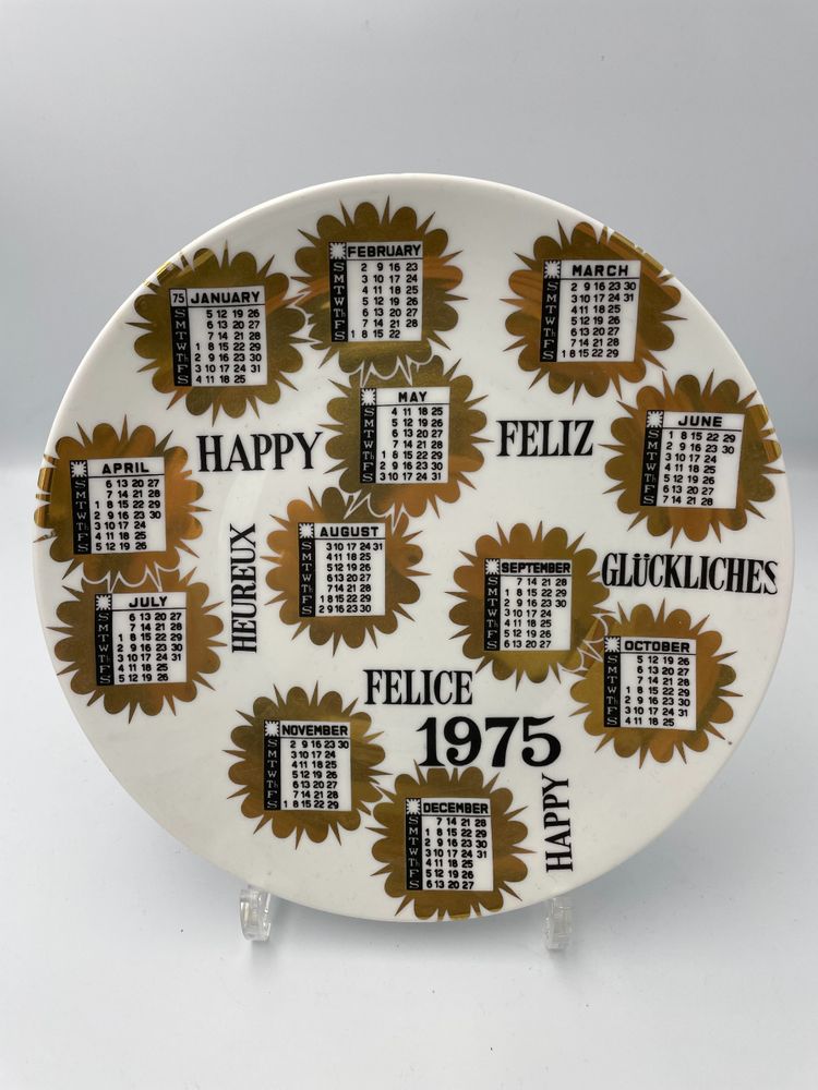 Suite of eleven plates from the Calendario series by Piero FORNASETTI