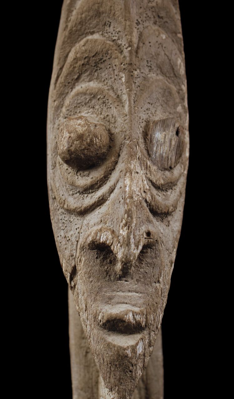 Figura di culto Yipwon, scultura, arte tribale, Papua Nuova Guinea, arte dell'Oceania, 89 cm