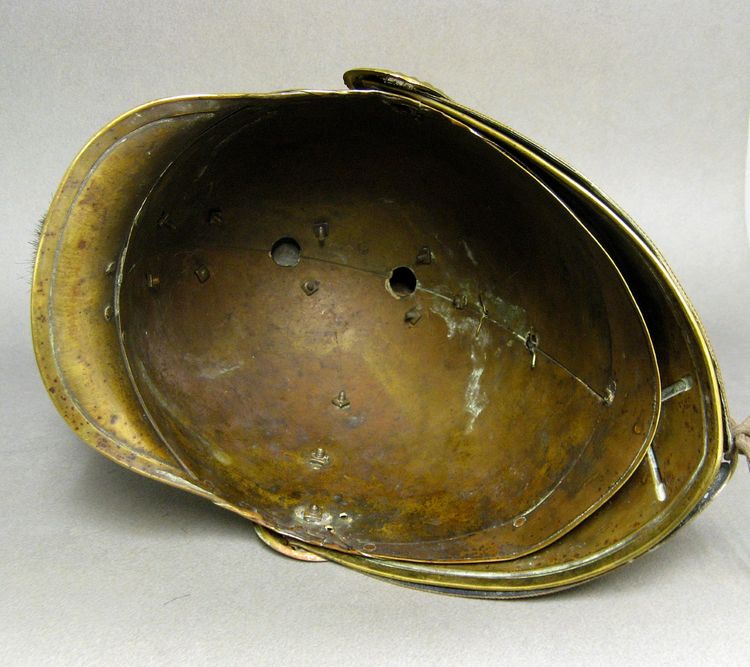 Casco da pompiere Mle 1852 De La Ville De Saint Dié Secondo Impero.