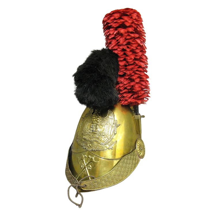 Casco da pompiere Mle 1852 De La Ville De Saint Dié Secondo Impero.