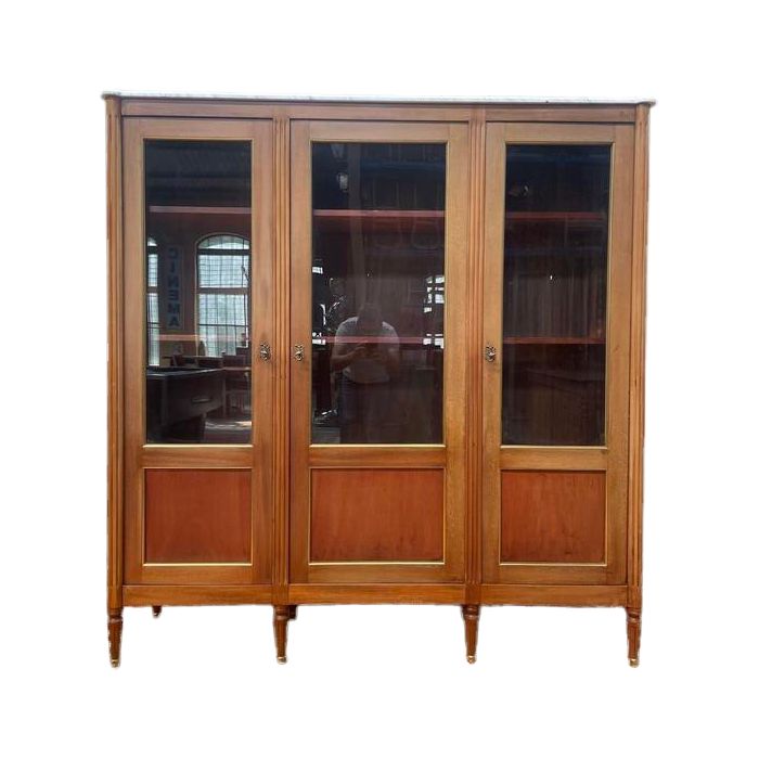 Biblioteca - Louis XVI Style Showcase 3 porte
