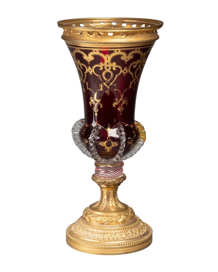 Glass Mounted in Goldsmithery, 19th Century