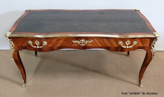  Scrittoio in palissandro e legno viola, stile Luigi XV - 2a metà del 19° secolo