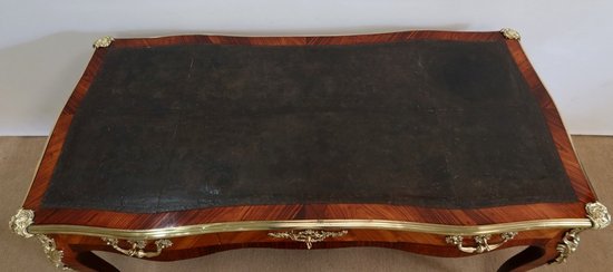  Scrittoio in palissandro e legno viola, stile Luigi XV - 2a metà del 19° secolo