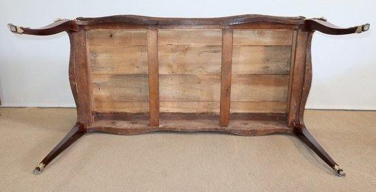  Scrittoio in palissandro e legno viola, stile Luigi XV - 2a metà del 19° secolo