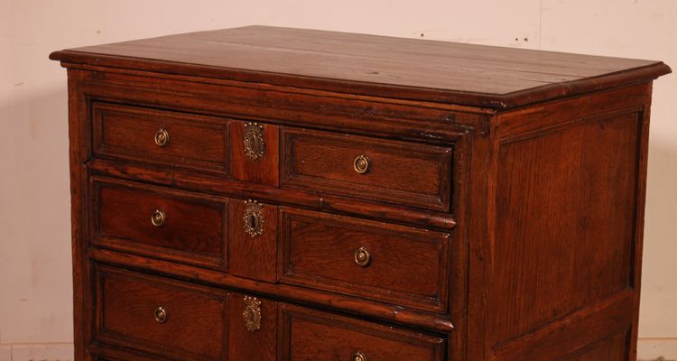 commode anglaise en chêne début 18° siècle