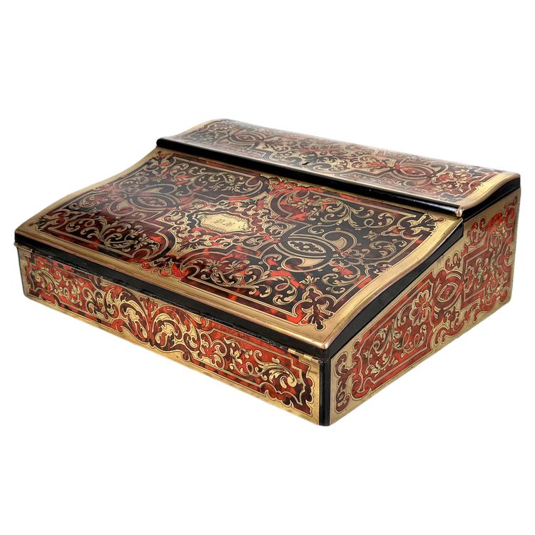BOULLE MARQUETRY STAMPED WITH "TAHAN FRÈRES a PARIS" NAPOLÉON III