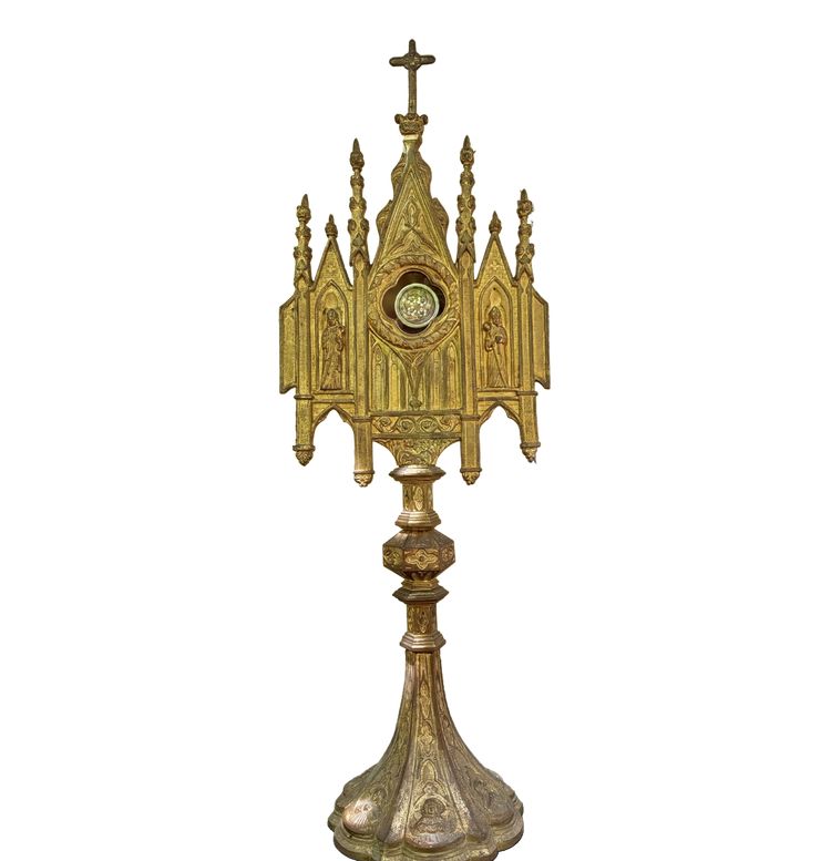 Monstrance Reliquary with four relics - 19th century