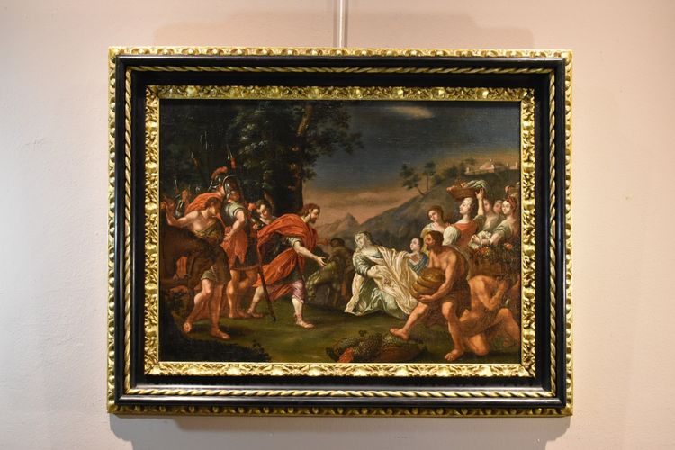 König David trifft Abigail, Nicolas Vleughels (Paris 1668 - Rom 1737)