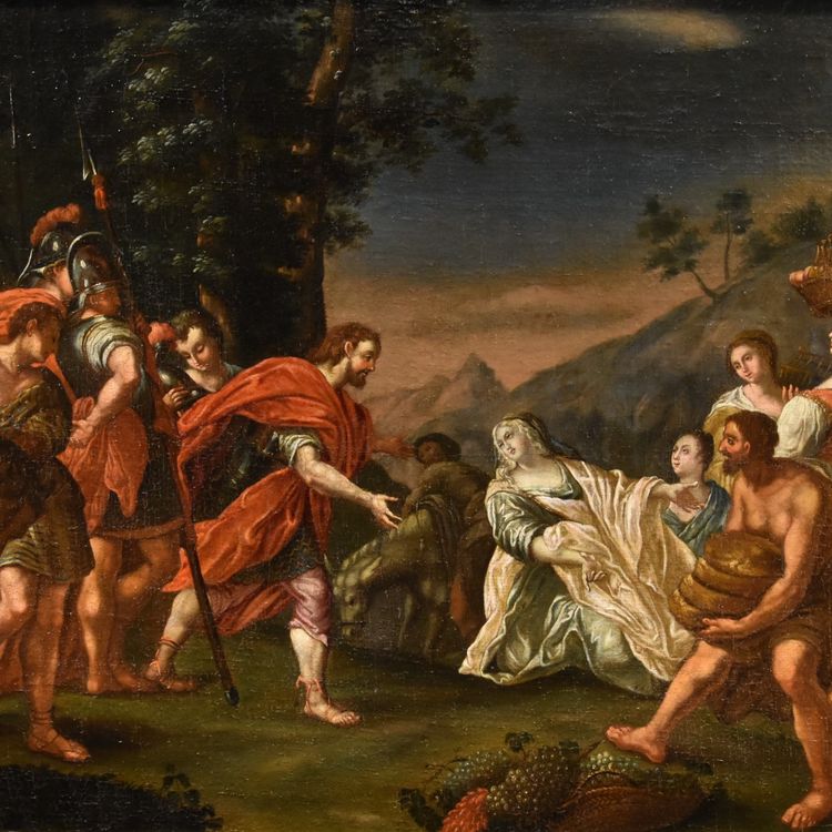 König David trifft Abigail, Nicolas Vleughels (Paris 1668 - Rom 1737)