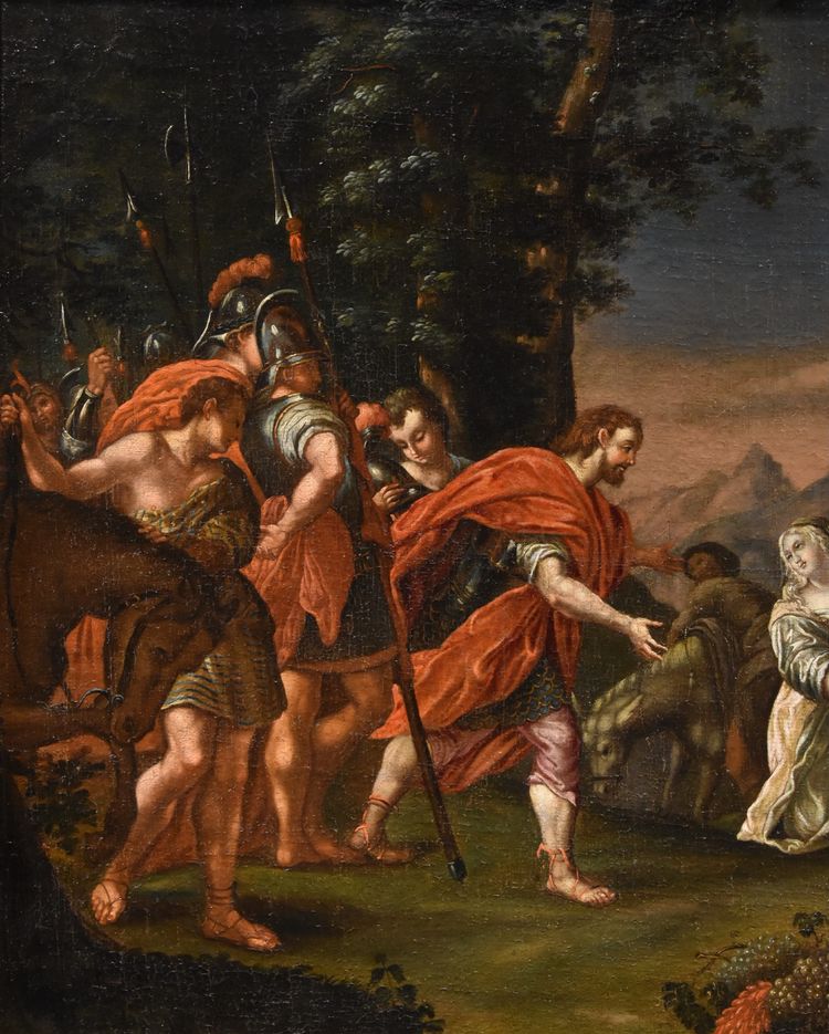 König David trifft Abigail, Nicolas Vleughels (Paris 1668 - Rom 1737)