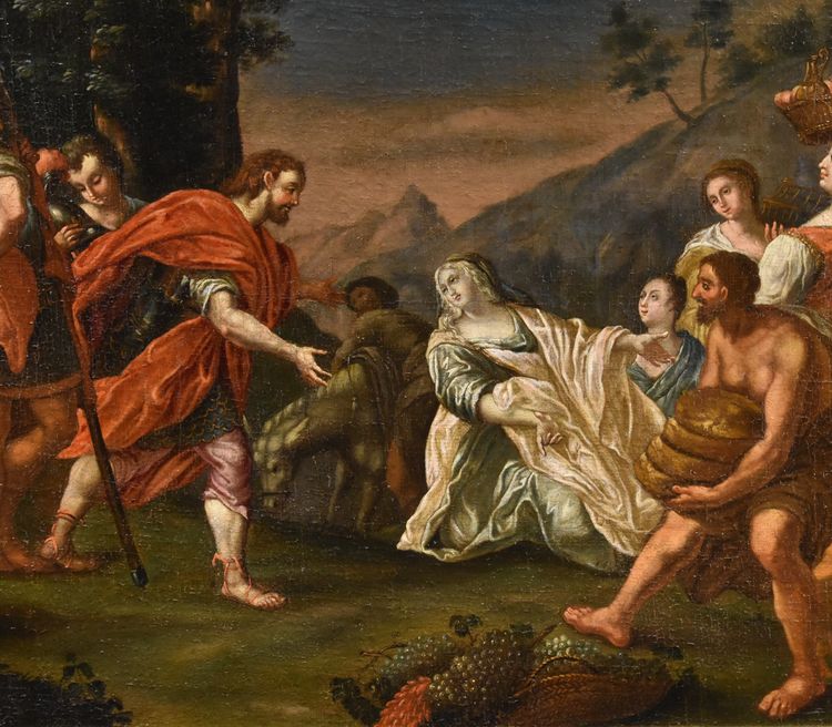 König David trifft Abigail, Nicolas Vleughels (Paris 1668 - Rom 1737)