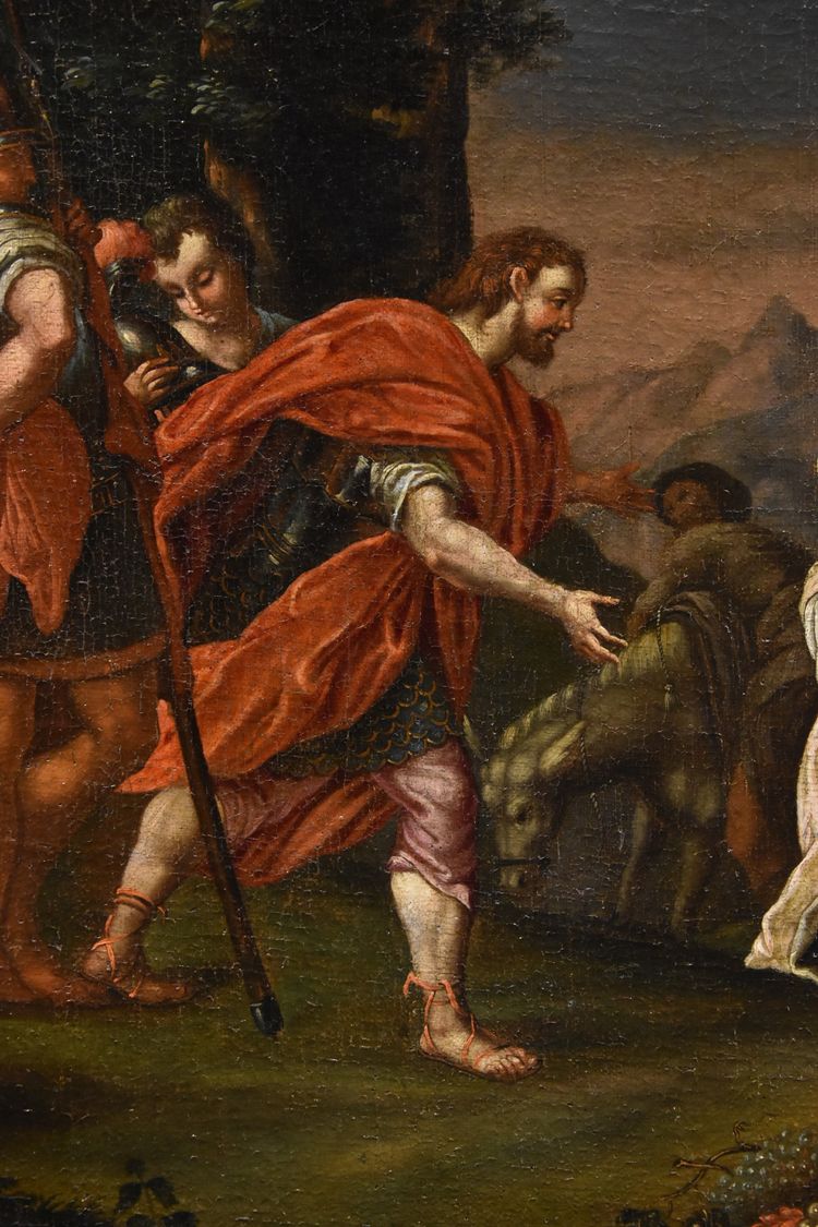 König David trifft Abigail, Nicolas Vleughels (Paris 1668 - Rom 1737)