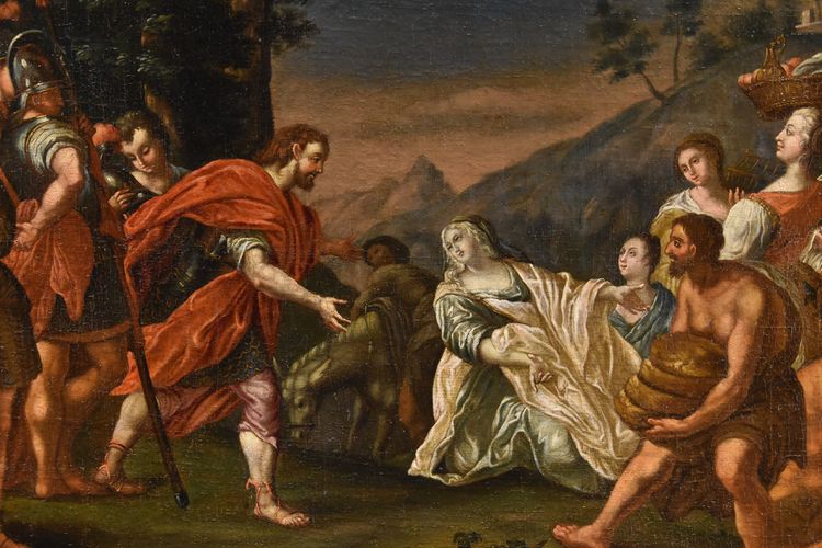 König David trifft Abigail, Nicolas Vleughels (Paris 1668 - Rom 1737)