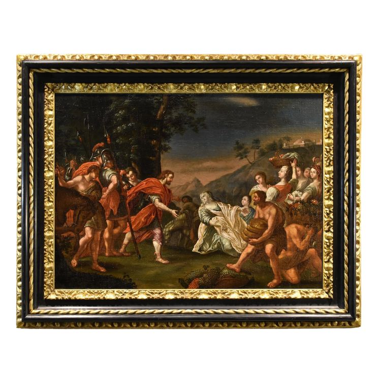 König David trifft Abigail, Nicolas Vleughels (Paris 1668 - Rom 1737)