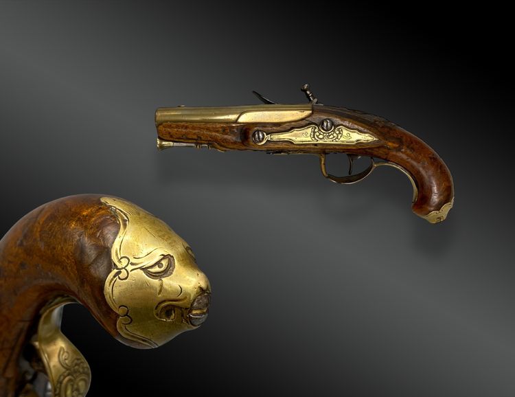 Pistola navale a pietra focaia Inghilterra, Londra circa 1800