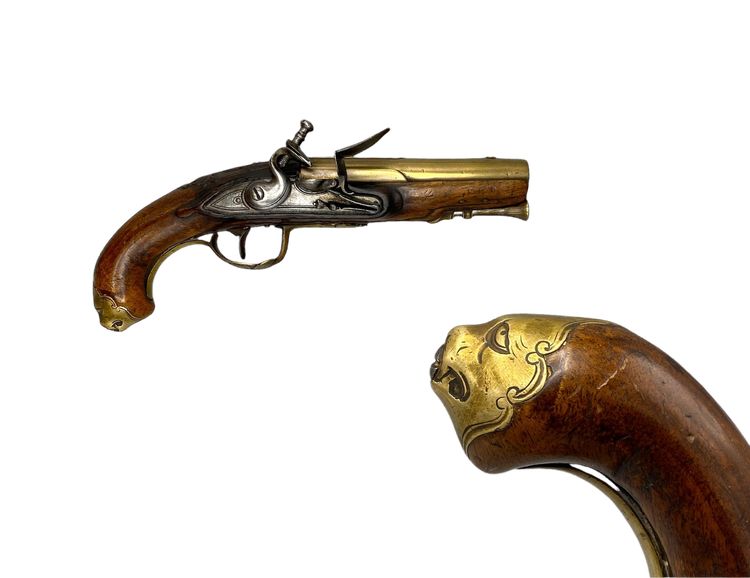 Pistola navale a pietra focaia Inghilterra, Londra circa 1800