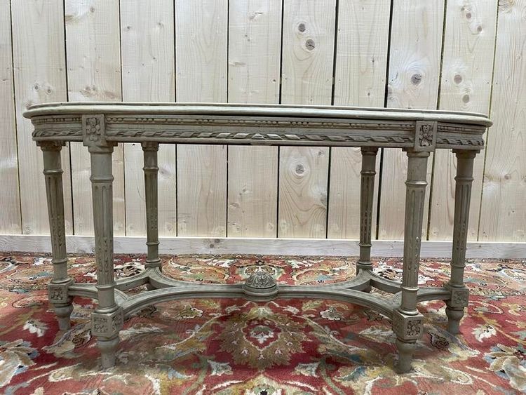 Louis XVI piano bench in Canage et Bois Rechampi