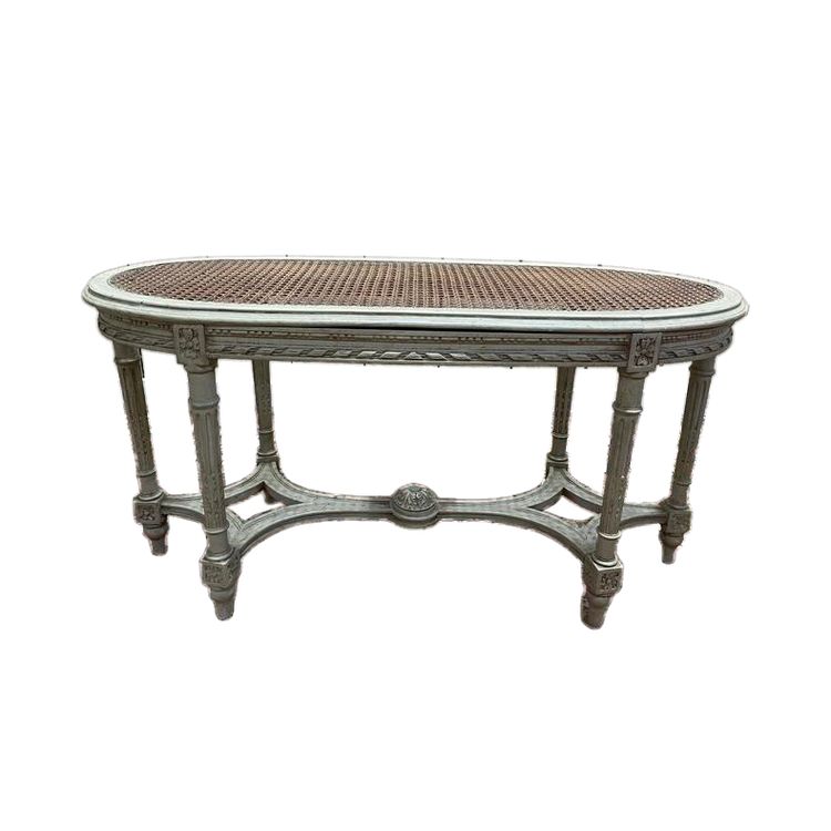 Louis XVI piano bench in Canage et Bois Rechampi