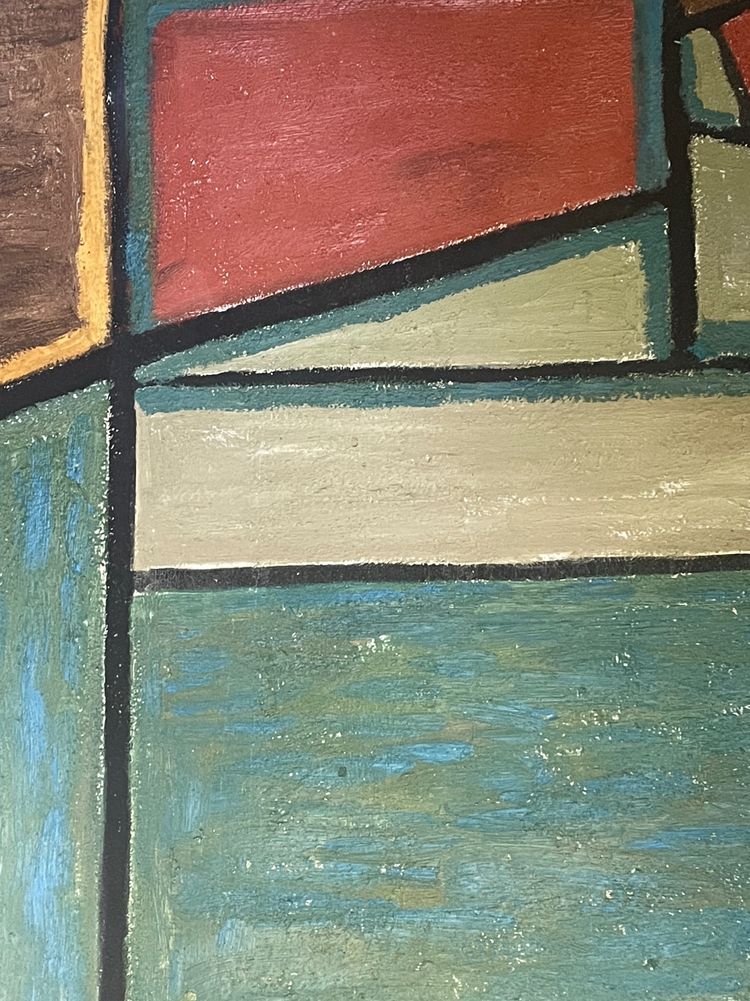 Pittura XX° geometria astratta Gilbert Thevenot gruppo artistico Rencontres