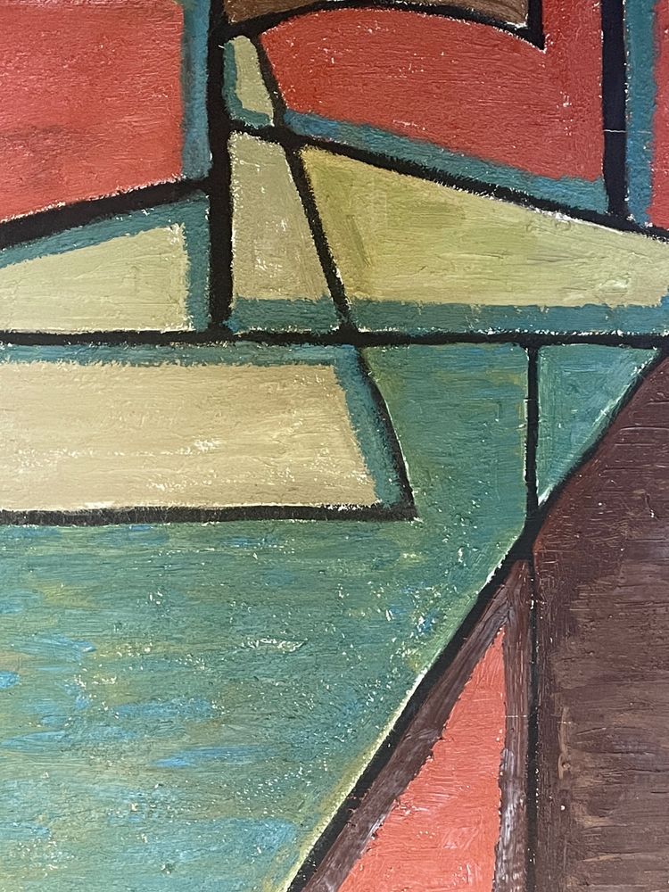 Pittura XX° geometria astratta Gilbert Thevenot gruppo artistico Rencontres