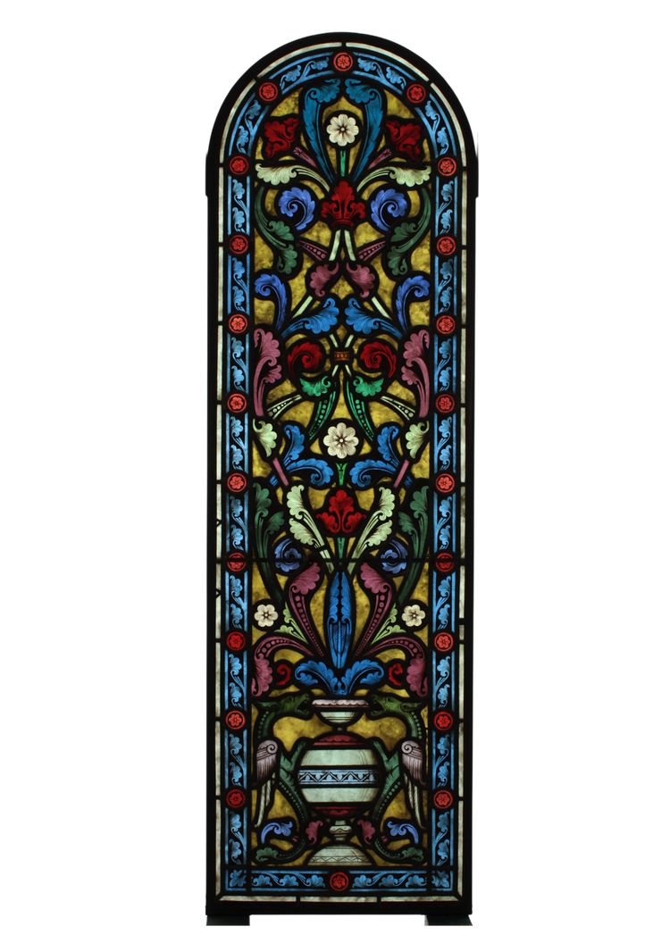 Glasmalerei - Kirchenfenster - Mittelalterliche Drachen