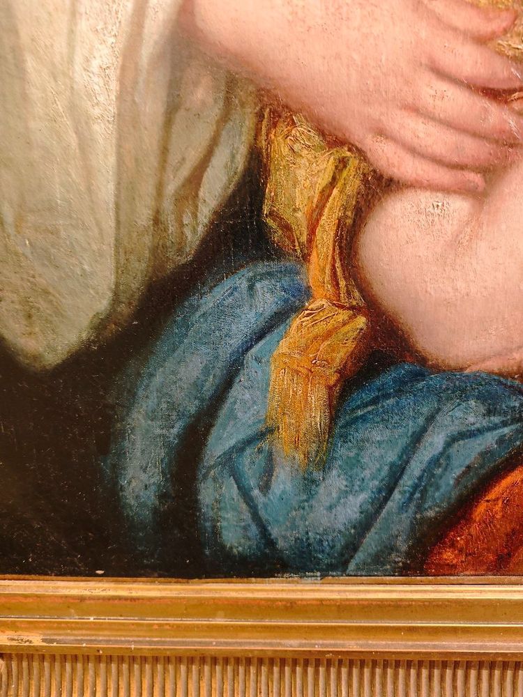 Neo-Classical painting "Virgin and Child" - French school Early 19th century
