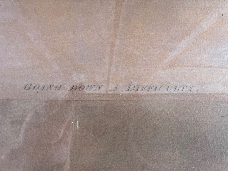 Alter Stich - Henry Alken - "Going Down a Difficulty" - Treibjagd - England - 1830
